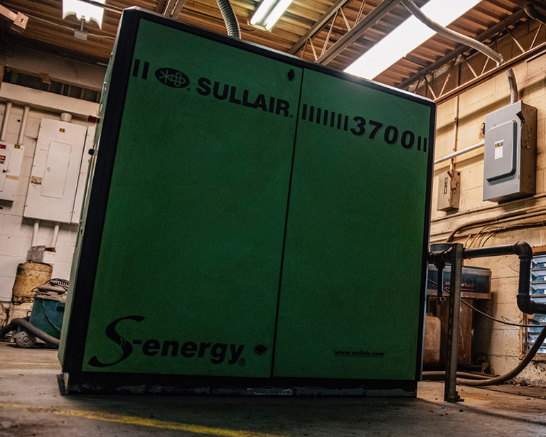 Sullair oil flooded S-energy 3700 installation